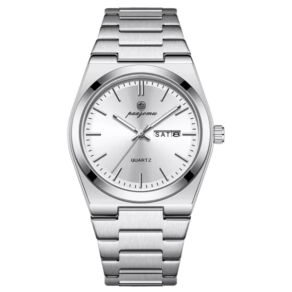 PAAZOMU Luxury Quartz Stainless Steel Men's Watch