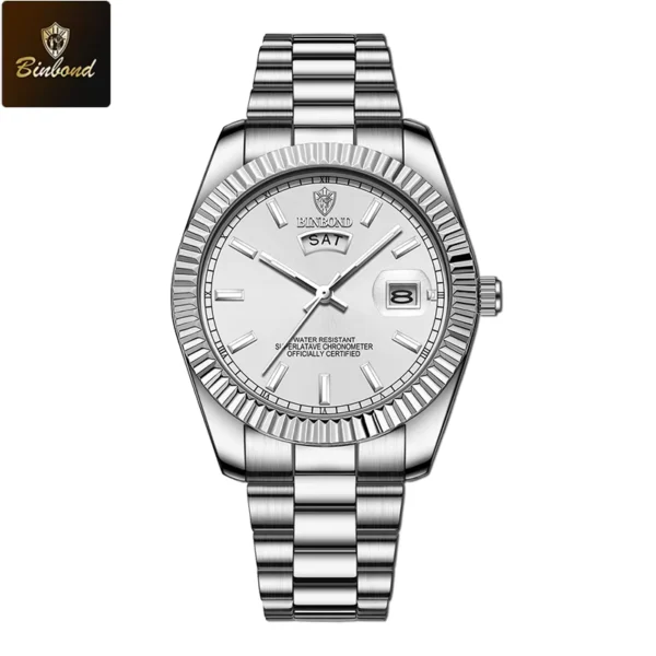 BINBOND Men's Luxury Sport Quartz Watch Waterproof