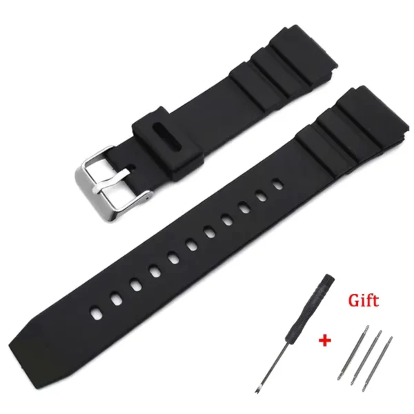 HQstrap Silicone Watch Strap for Casio 18-28mm