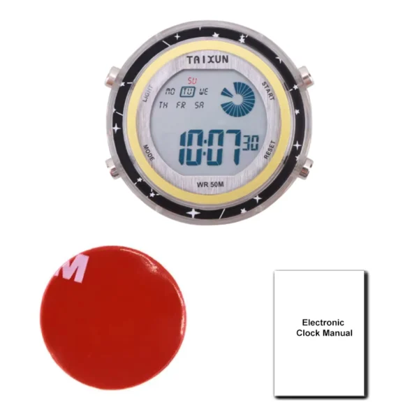 Waterproof Motorcycle Digital Clock with Stopwatch
