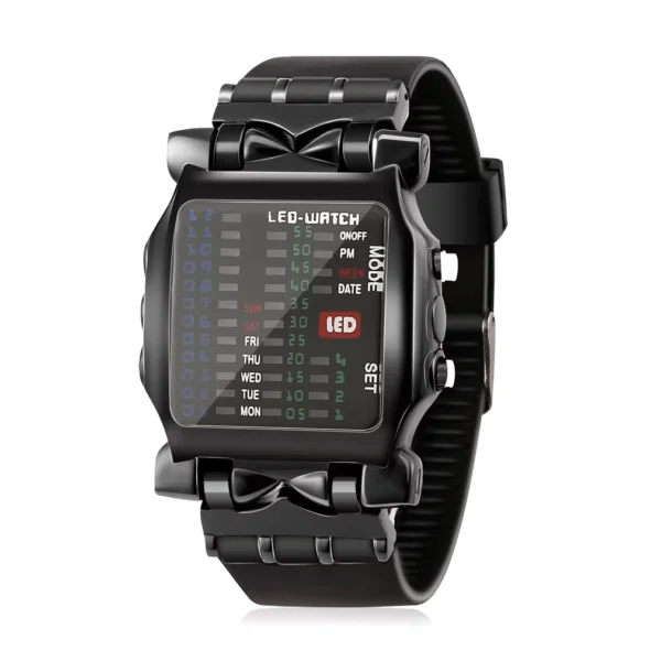 LED Crab Design Men's Multi-Function Waterproof Watch