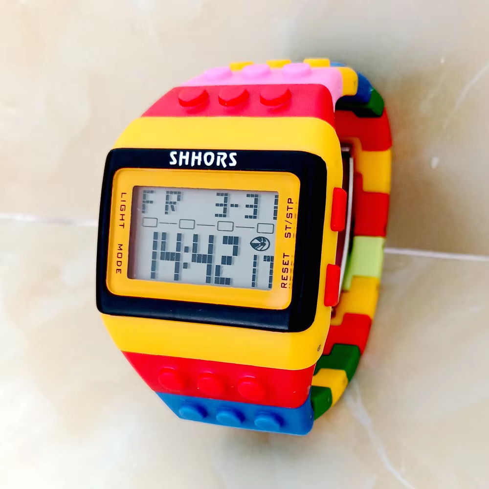 SHHORS DIY Rainbow Digital Multifunction Sports Watch product image