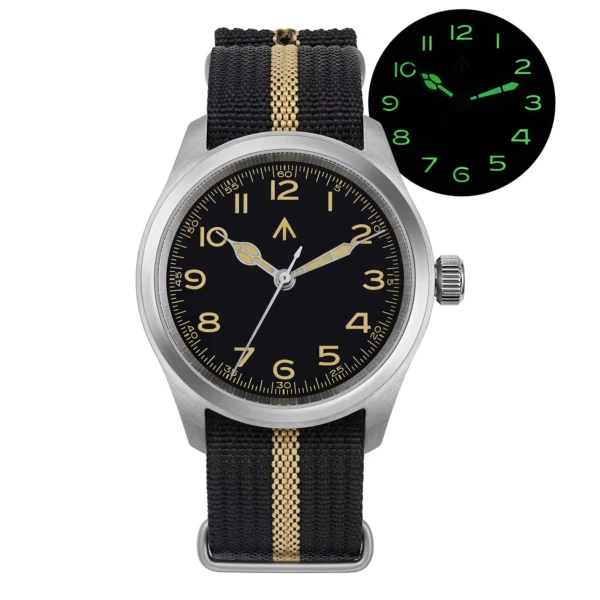Militado ML08 Military Quartz Watch Double Sapphire 38mm