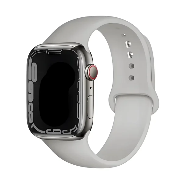 Silicone Sport Band Compatible with Apple Watch Series 12 to Ultra 3