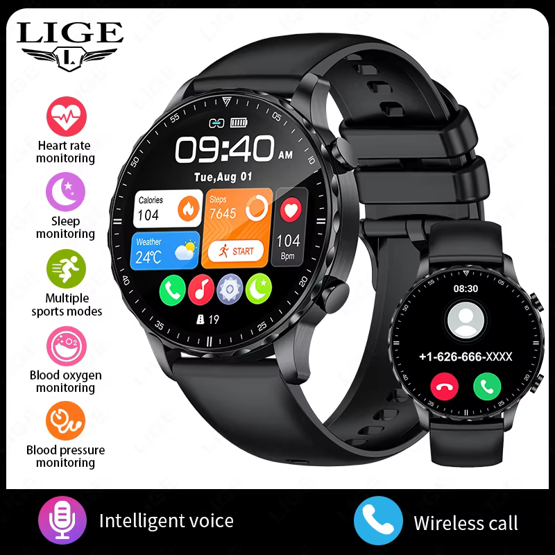 LIGE 2026 Outdoor Sports Smartwatch with HD Screen