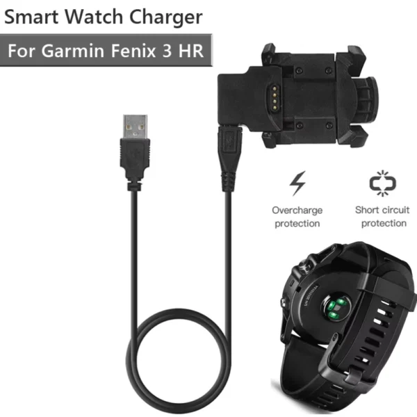 Garmin Fenix 3 Smartwatch Clip Charging Dock USB Cable