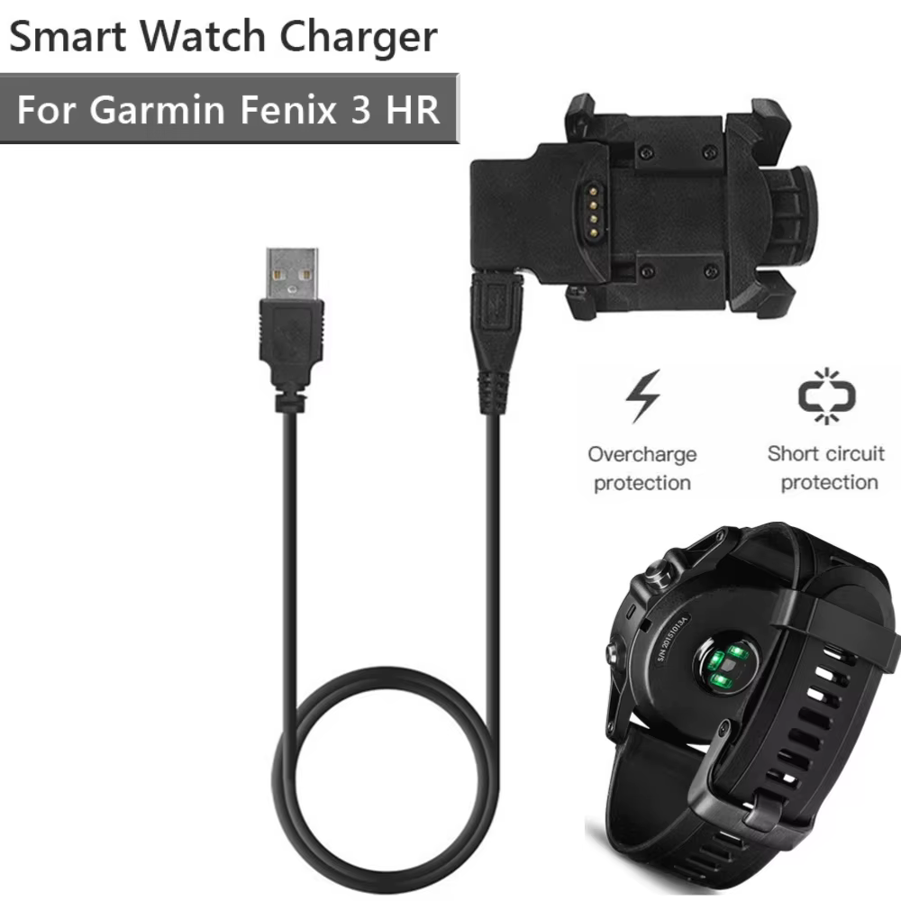 Garmin Fenix 3 Smartwatch Clip Charging Dock USB Cable
