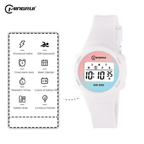 Kids Digital Sport Watch with Alarm and Stopwatch