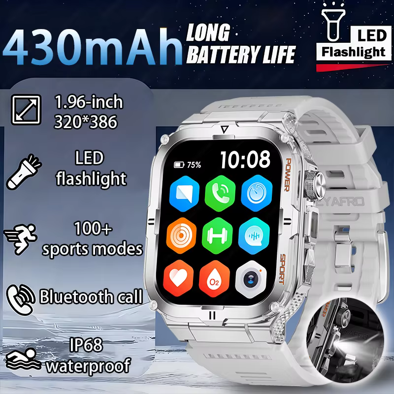 2026 Men’s Outdoor Fitness Smart Watch with 3D Dial