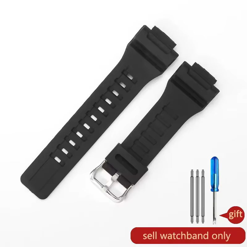 Silicone Resin Watchband for Casio 18mm Strap product image