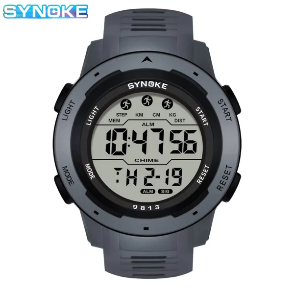 SYNOKE Men's Digital Sports Watch Waterproof 50M