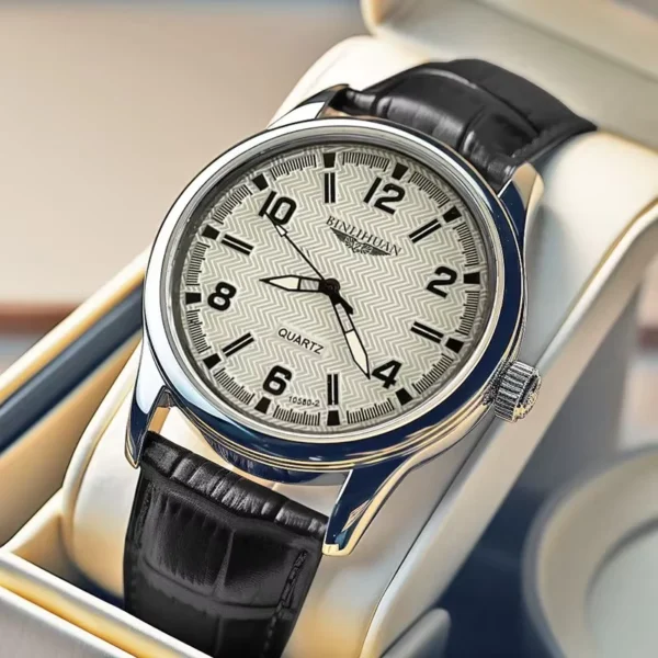 WLISTH Luxury Men's Waterproof Quartz Leather Watch