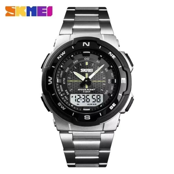 SKMEI 1370 Luxury Stainless Steel Waterproof Watch