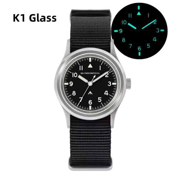 Militado ML14 36mm Watch with Super Luminous Quartz Movement