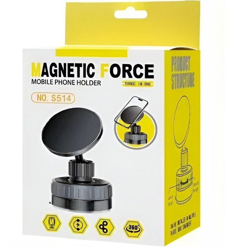Premium 360° Magnetic Car Phone Mount with Suction Cup