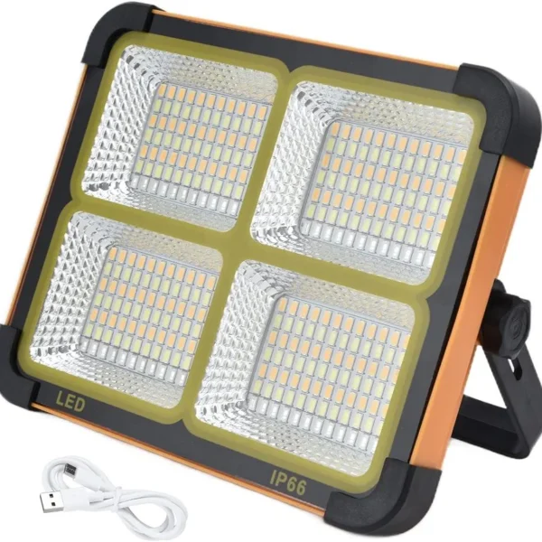 Portable 300W Solar LED Work Light IP66 Waterproof