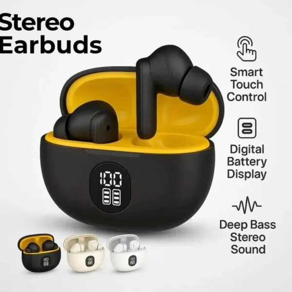 Pro 3rd Gen TWS Bluetooth Earbuds with Battery Display