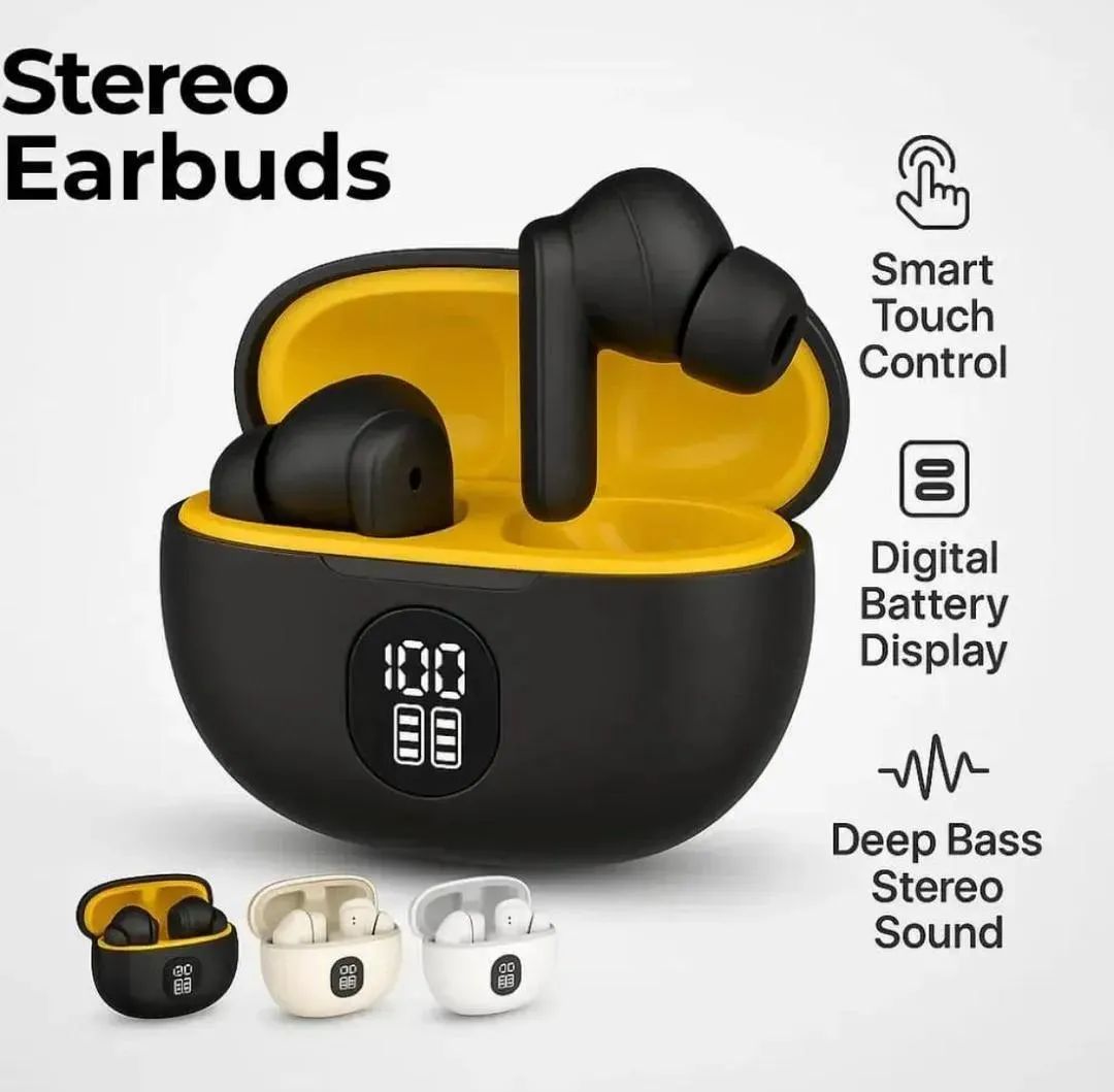 Pro 3rd Gen TWS Bluetooth Earbuds with Battery Display