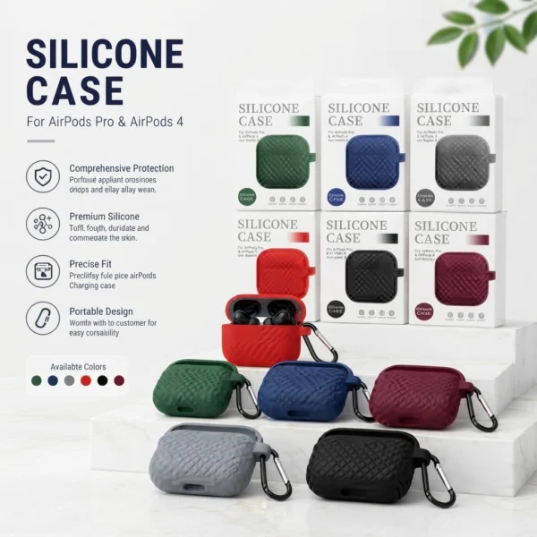 Pro 2 Earbuds Silicone Case with Textured Design