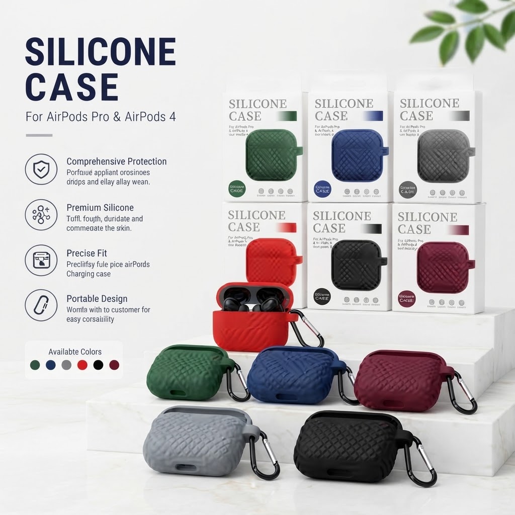 Pro 2 Earbuds Silicone Case with Textured Design