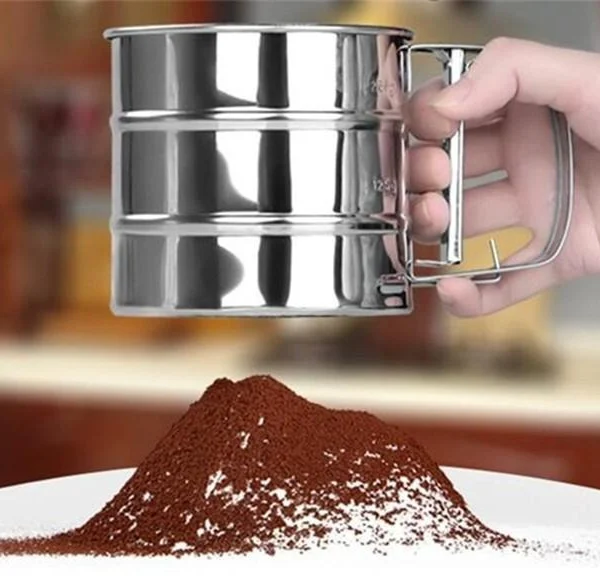 Stainless Steel Flour Sifter Cup for Baking