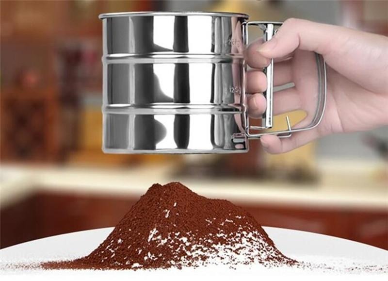 Stainless Steel Flour Sifter Cup for Baking
