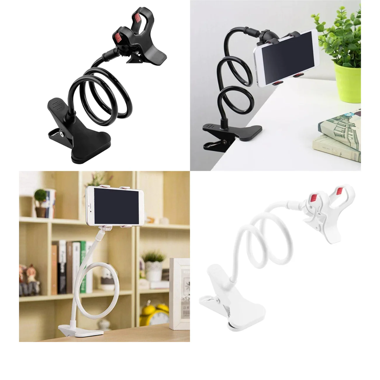 Flexible Gooseneck Phone Holder with 360° Rotation