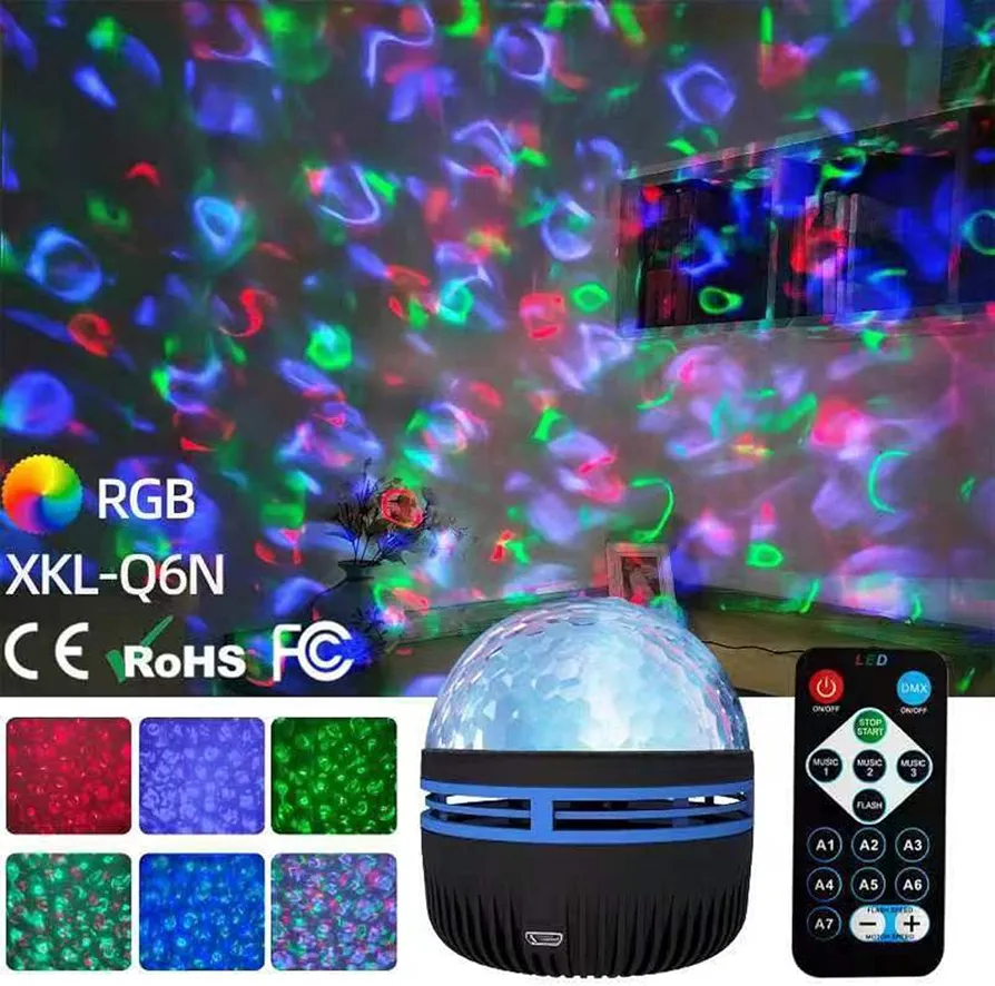 XKL-Q6N RGB LED Projector with 14 Effects & Remote