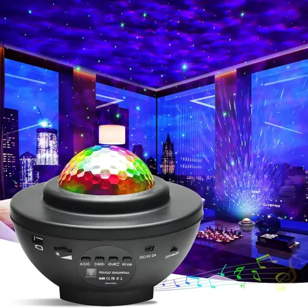 LED Starry Sky Projector with Bluetooth Speaker & Remote