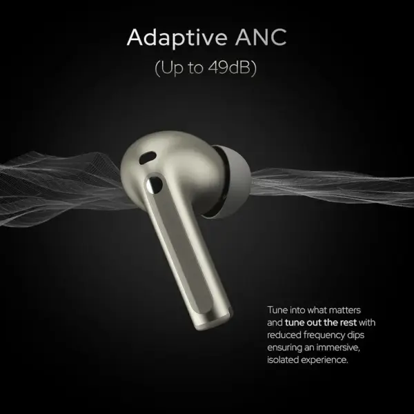 Wireless TWS Earbuds with Adaptive ANC & 44H Battery