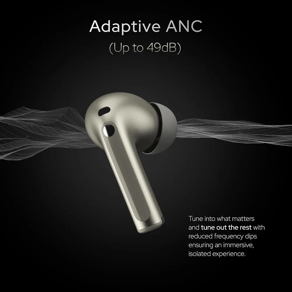 Wireless TWS Earbuds with Adaptive ANC & 44H Battery