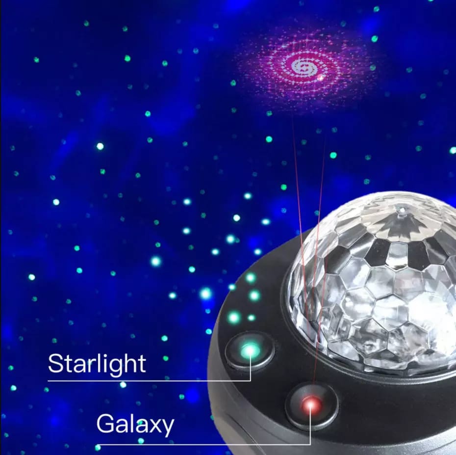 Colorful Starry Sky Galaxy Projector Nightlight with Bluetooth Music