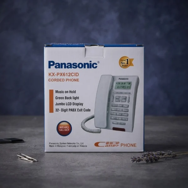 Panasonic KX PX612CID Corded Phone with Jumbo LCD Display