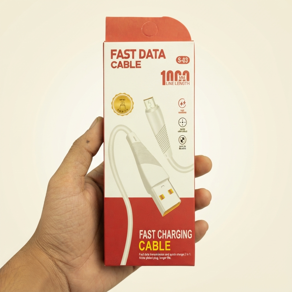 Fast Charging & Data Cable 1000mm Type-C or Micro USB