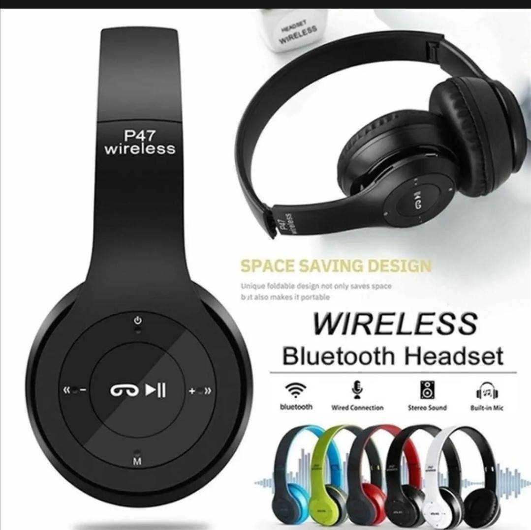 P47 Wireless Bluetooth Foldable On-Ear Headphones
