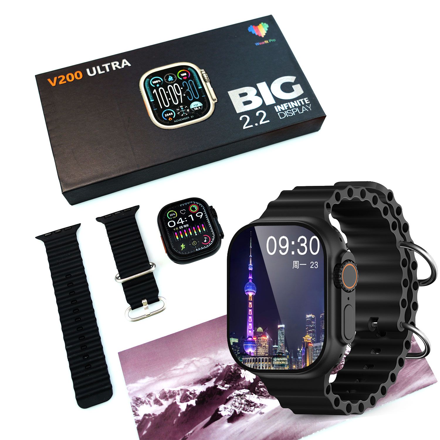 V200 Ultra Smartwatch with 2.2-Inch HD Display