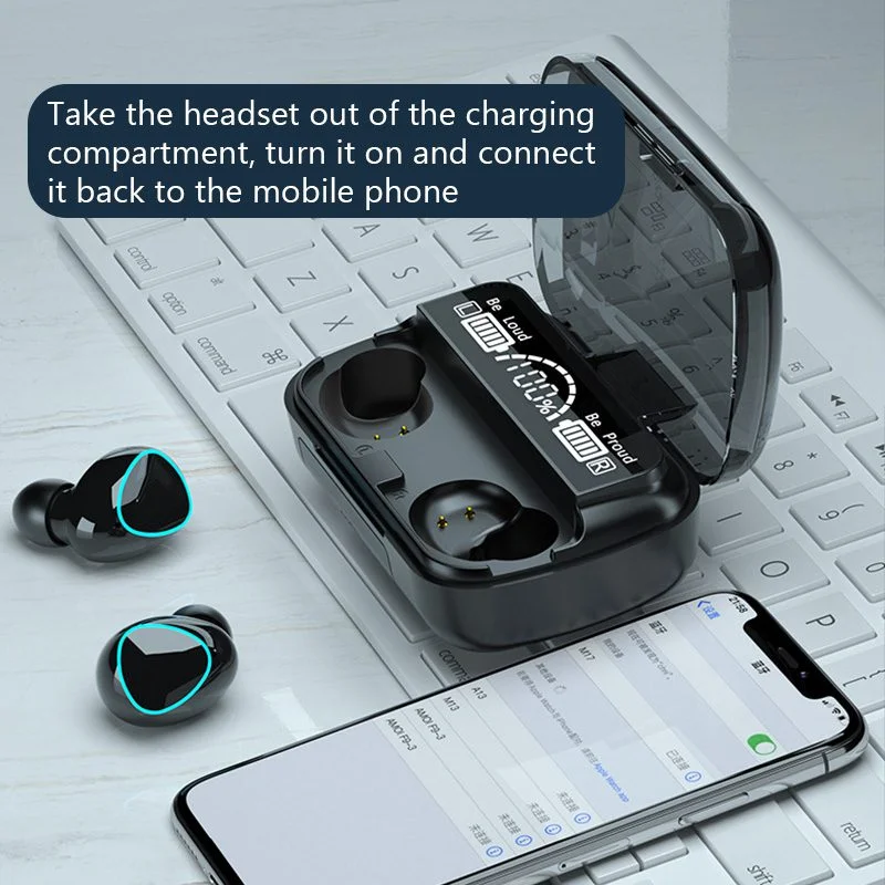 M10 TWS Bluetooth Earbuds with 9D Noise Reduction