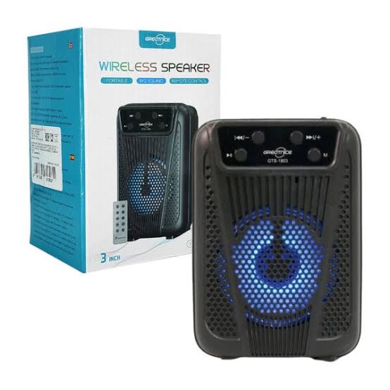 3-Inch Wireless Bluetooth Speaker with LED Control