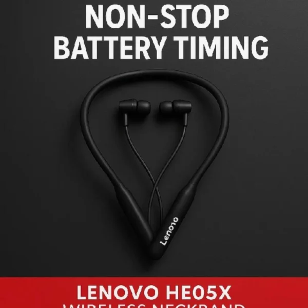 Lenovo HE05X Wireless Bluetooth Neckband Earphones