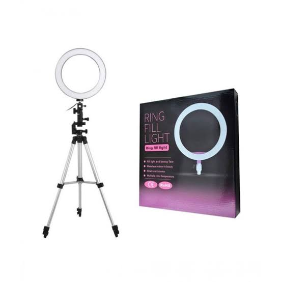 Portable 10-Inch LED Ring Light with 7ft Tripod & Mobile Holder