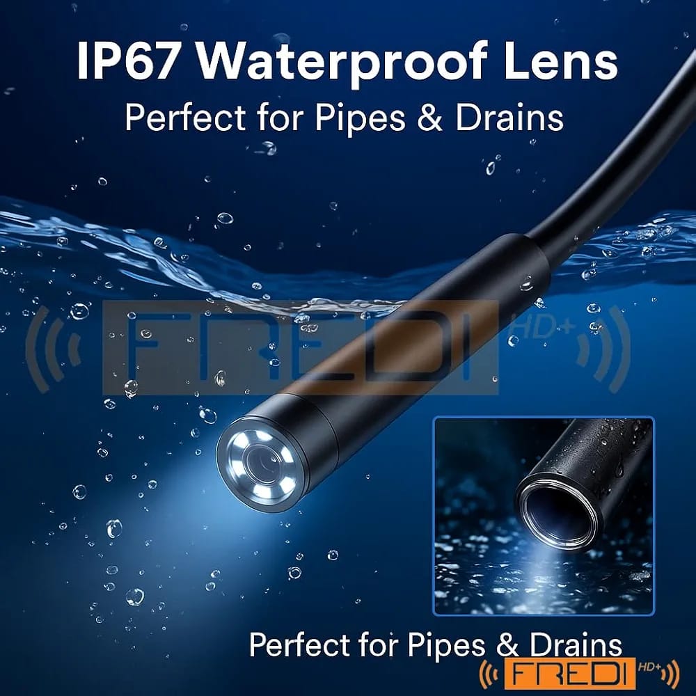 USB Endoscope Camera 1080P with 8 LED Lights & 5M Cable