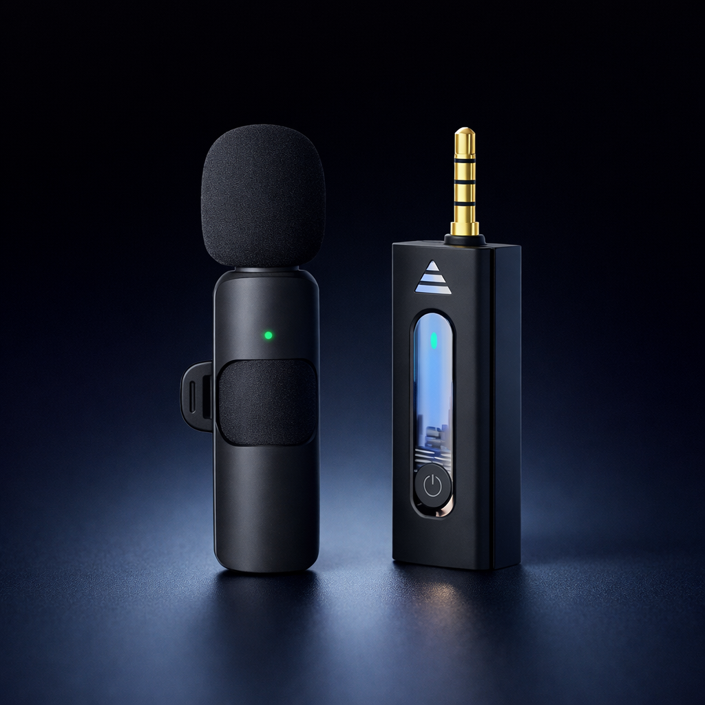 K35 Wireless Collar Microphone for Streaming & Recording