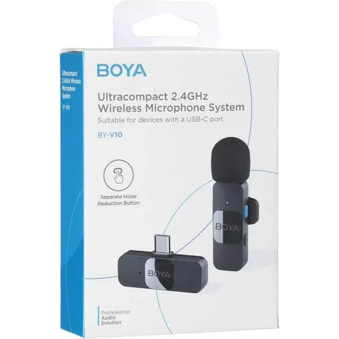 BOYA BY-MW12 Wireless Lavalier Mic for iPhone & Android Devices