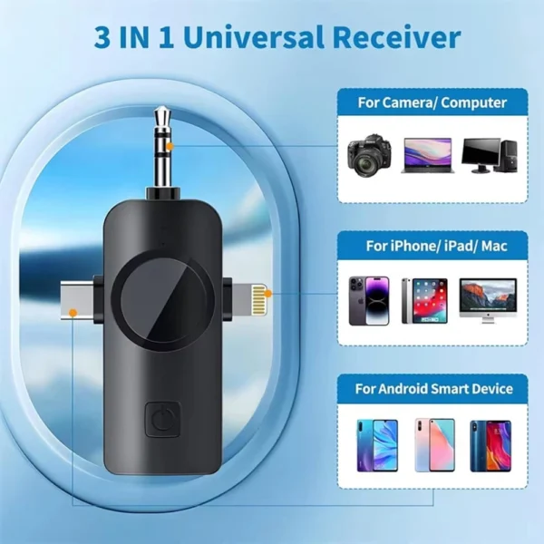 F11-2 3-In-1 Wireless Noise Cancelling Dual Microphone