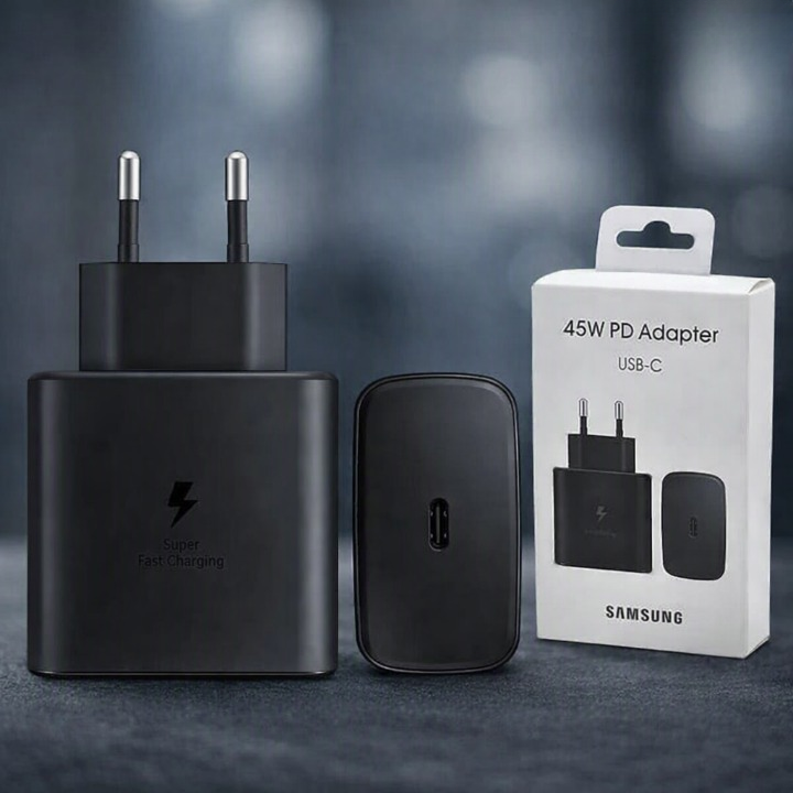Samsung 45W PD Fast Charger USB-C Adapter UK US EU