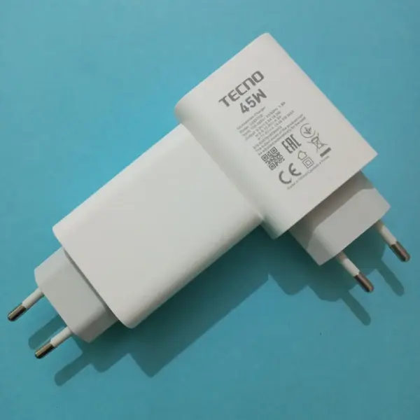 Tecno 45W Fast Charging USB Type-A Power Adapter