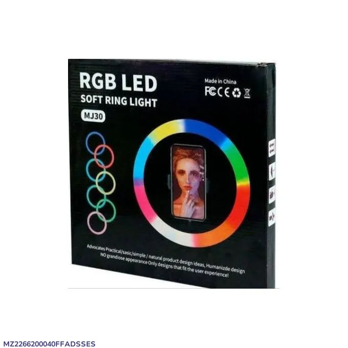 RGB LED MJ-30 Multi-Color Ring Light USB Powered