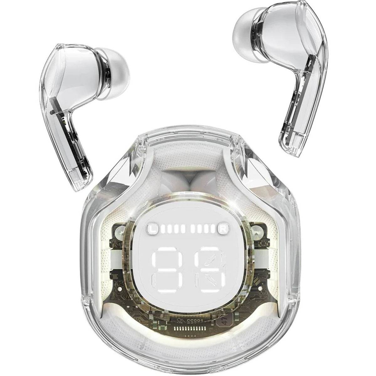 Air39 Transparent Wireless Earbuds Bluetooth 5.3 with LED