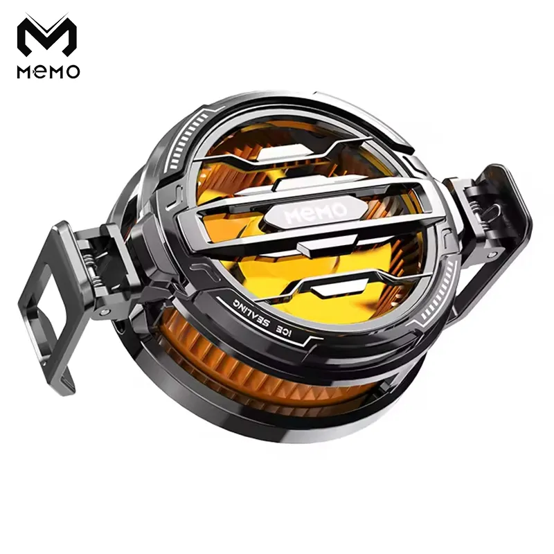 Magnetic Yellow CX07 Phone Cooler Fan Case for Gaming