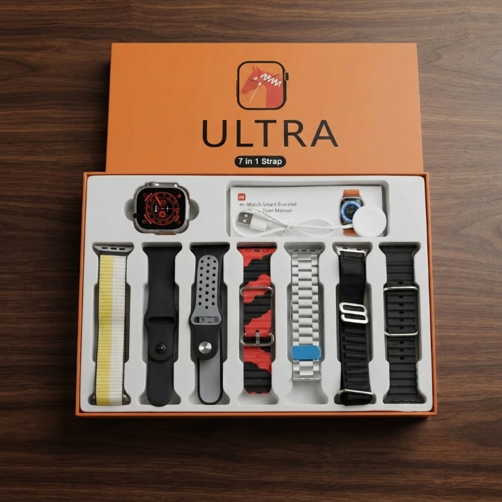 7 In 1 Ultra Smart Watch with Fitness & Communication